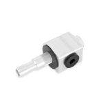 Earl's Performance Weld-Less Fuel Return Fittings 166025ERL Fitting, Adapter,Hose Bard to Straight Cut O-Ring, 90 Degrees, Aluminum, Natural, -6 AN O-Ring, 3/8 in. Hose Barb, Cell Return, Kit thumbnail 3