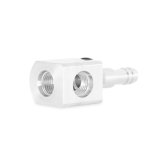 Earl's Performance Weld-Less Fuel Return Fittings 166025ERL Fitting, Adapter,Hose Bard to Straight Cut O-Ring, 90 Degrees, Aluminum, Natural, -6 AN O-Ring, 3/8 in. Hose Barb, Cell Return, Kit thumbnail 4