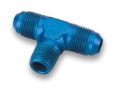 Earl's Performance Tee Adapter Fittings 982506ERL Fitting, Adapter, Tee, -6 AN Male, -6 AN, 1/4 in. NPT, Aluminum, Blue Anodized, Each thumbnail 3