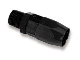 Earl's Performance Swivel-Seal Coupler Hose Ends AT820166ERL Fitting, End, Swivel Seal Coupler, Straight, Aluminum, Black Anodized, -6 AN Swivel, 3/8 in. NPT Male thumbnail 1