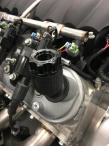 Earl's Performance Vented Oil Fill Caps 3434122ERL Cap, Twist-In, Billet Aluminum, Black, -10 AN, LS, Gen-V, Coyote, Each thumbnail 8