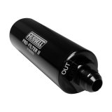 Russell ProFilter 2 100 Microns Fuel Filter with -10 AN Inlet Size 761010 Filter, Pro-Filter 2, 76 Series, Male In/Out, Microns, 9.75 in. Length, Aluminum, Black, Each thumbnail 2