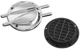 Kuryakyn Hypercharger Replacement Components 8498 Standard Component, Trap Door, Aluminum, Chrome, Each thumbnail 1