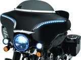 Kuryakyn Smooth Windshield Trim Strips 1310 Strips, Steel, Chrome, Harley-Davidson®, Each thumbnail 4