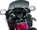 Kuryakyn ISO Grips 6183 Grips, Aluminum, Chrome, 125 mm. Length, 1 in. Bars, Twist Throttle, Pair thumbnail 7