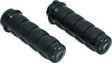 Kuryakyn ISO Grips 6320 Grips, ISO, Aluminum, Black, Twist Throttle Compatible, 1 in. Bar Diameter, Harley-Davidson®, Pair thumbnail 3