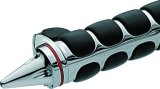 Kuryakyn Stiletto Grip End Caps 6249 Caps, Stiletto, Twist Throttle Compatible, Fits ISO Grips Only, Chrome, Pair thumbnail 5