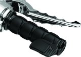 Kuryakyn ISO Grips 6341 Grips, ISO, 125mm Length, Aluminum, Black, Twist Throttle Compatible, 7/8 in. Bar Diameter, Pair thumbnail 5