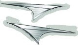 Kuryakyn Side Body Accents 7274 Accents, ABS Plastic, Chrome, 3M VHB Adhesive, Harley-Davidson® Trike, Pair thumbnail 2