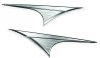 Kuryakyn Side Body Accents 7274 Accents, ABS Plastic, Chrome, 3M VHB Adhesive, Harley-Davidson® Trike, Pair thumbnail 6