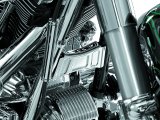 Kuryakyn Down-Tube Crossbrace Covers 7774 Downtube Cover, Steel, Chrome, Adhesive, Kit thumbnail 2