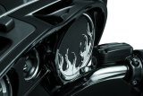 Kuryakyn Speaker Grilles 7374 Grilles, Flame Style, Plastic, Chrome, Harley-Davidson®, Pair thumbnail 6