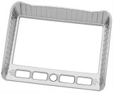 Kuryakyn Stereo Accents 5198 Exterior Trim Accent, Stereo, Plastic, Chrome, Indian, Each thumbnail 1