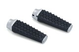 Kuryakyn Thresher Pegs 5952 Foot Pegs, Thresher, Aluminum/Rubber, Chrome, Harley-Davidson®, Pair thumbnail 1