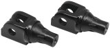 Kuryakyn Tapered Peg Adapters 8948 Foot Mounts, Tapered, Steel, Gloss Black, Harley-Davidson®, Pair thumbnail 1