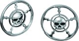 Kuryakyn Speaker Grilles 3787 Grilles, Zombie Style, Plastic, Chrome, Harley-Davidson®, Pair thumbnail 2