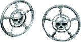 Kuryakyn Speaker Grilles 3787 Grilles, Zombie Style, Plastic, Chrome, Harley-Davidson®, Pair thumbnail 3