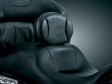 Kuryakyn Plug-In Driver Backrests 1670 Back Rest, Plug-In, Driver, Steel, Chrome, Back Rest Pad, Harley-Davidson®, Kit thumbnail 2