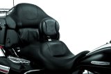 Kuryakyn Plug-In Driver Backrests 1670 Back Rest, Plug-In, Driver, Steel, Chrome, Back Rest Pad, Harley-Davidson®, Kit thumbnail 6