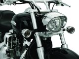 Kuryakyn Deep Dish Bezels 2270 Bezel, Steel, Chrome, Smoke Lens, Amber Bulb, Pair thumbnail 6