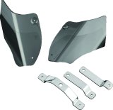 Kuryakyn AirMaster Reflective Saddle Shields 1186 Shields, Polycarbonate, Smoke Finish, Bolt-On, Harley-Davidson®, Pair thumbnail 2