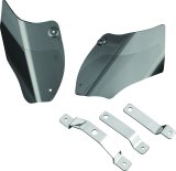 Kuryakyn AirMaster Reflective Saddle Shields 1186 Shields, Polycarbonate, Smoke Finish, Bolt-On, Harley-Davidson®, Pair thumbnail 3