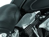 Kuryakyn AirMaster Reflective Saddle Shields 1186 Shields, Polycarbonate, Smoke Finish, Bolt-On, Harley-Davidson®, Pair thumbnail 5