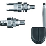 Kuryakyn Foot Peg and Stirrup Extenders 8079 Mounts, ISO Mount, 3/8-16 in., Male, Chrome, Universal Fitment for All Highway Mounts, Pair thumbnail 1
