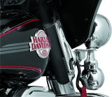 Kuryakyn Custom Tie-Down Brackets 928 Bracket, Teardrop, Steel, Chrome, Harley-Davidson®, Pair thumbnail 5