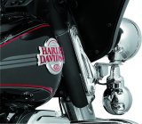 Kuryakyn Custom Tie-Down Brackets 928 Bracket, Teardrop, Steel, Chrome, Harley-Davidson®, Pair thumbnail 6