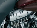 Kuryakyn Peaked Rocker Box Bolt Covers 8372 Dress-Up Caps, Bolt, Aluminum, Chrome, Harley-Davidson®, Set of 4 thumbnail 2