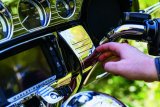 Kuryakyn Tri-Line Stereo Deluxe Trims Accents 7240 Exterior Trim Accent, Trim Accent, ABS Plastic, Chrome, Harley-Davidson®, Each thumbnail 7