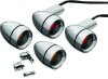 Kuryakyn Late-Style Turn Signal Kits 2317 Kits, Late Style, Bullet Shape, Diecast, Chrome, 2 in. Diameter, Smoked Lens, Incandescent Bulbs, Harley-Davidson®, Set of 4 thumbnail 5