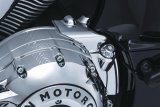 Kuryakyn Rear Oil Panel Accents 5644 Accent, Aluminum, Chrome, Indian, Each thumbnail 1