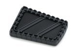 Kuryakyn Riot Brake Pedal Pads 3575 Foot Control Components, Pedal, Aluminum, Bead-Blasted, Natural Textured Finish, Each thumbnail 1