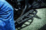 Kuryakyn Riot Brake Pedal Pads 3575 Foot Control Components, Pedal, Aluminum, Bead-Blasted, Natural Textured Finish, Each thumbnail 5