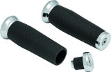 Kuryakyn Thresher Grips 5950 Grips, Thresher, Aluminum, Chrome, Twist Throttle, 7/8 in. Bar Diameter, Pair thumbnail 2