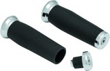 Kuryakyn Thresher Grips 5950 Grips, Thresher, Aluminum, Chrome, Twist Throttle, 7/8 in. Bar Diameter, Pair thumbnail 3