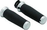 Kuryakyn Thresher Grips 5938 Grips, Thresher, Aluminum, Chrome, 1 in. Bar, Indian, Pair thumbnail 2