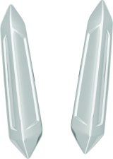 Kuryakyn Omni Windshield Accents 3277 OMNI WINDSHIELD TRIM CHR thumbnail 3