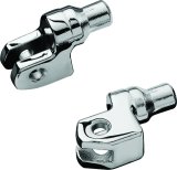 Kuryakyn Tapered Peg Adapters 8810 Motorcycle Foot Adapters, Tapered, Front/Rear, Adjustable, Steel, Chrome, Yamaha, Pair thumbnail 3