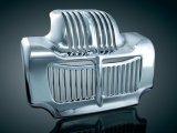 Kuryakyn Oil Cooler Covers 7784 Cover, Snap-in, ABS Plastic, Chrome, Harley-Davidson®, Each thumbnail 2