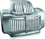 Kuryakyn Oil Cooler Covers 7784 Cover, Snap-in, ABS Plastic, Chrome, Harley-Davidson®, Each thumbnail 3