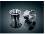 Kuryakyn Torque Cones 9155 Exhaust Inserts, Cones, Steel, Natural, 1.750 in. Diameter, Harley-Davidson®, Pair thumbnail 1
