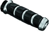 Kuryakyn Kinetic Grips 6352 Grips, Kinetic, Aluminum, Chrome, Twist Throttle Compatible, 7/8 in. Bar Diameter, Harley-Davidson®, Pair thumbnail 3