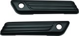 Kuryakyn Tri-Line Saddlebag Hinge Covers 6987 Accessories, Covers, Aluminum, Black, Harley-Davidson®, Pair thumbnail 4