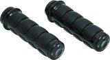 Kuryakyn ISO Grips 6321 Grips, ISO, Aluminum, Black, Twist Throttle Compatible, 1 in. Bar Diameter, Harley-Davidson®, Pair thumbnail 2