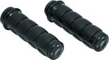 Kuryakyn ISO Grips 6321 Grips, ISO, Aluminum, Black, Twist Throttle Compatible, 1 in. Bar Diameter, Harley-Davidson®, Pair thumbnail 3