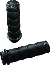 Kuryakyn ISO Grips 6321 Grips, ISO, Aluminum, Black, Twist Throttle Compatible, 1 in. Bar Diameter, Harley-Davidson®, Pair thumbnail 7