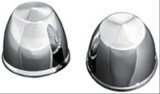 Kuryakyn Twisted Axle Caps 1219 Caps, Twisted, Aluminum, Chrome, Harley-Davidson®, Pair thumbnail 2